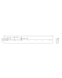 SAM Cutting Edge 1/2 X 6 X 108 Inch - High Carbon Steel-Replaces Boss #STB03242 (Similar to Rigid HItch RCE-BOSS9)