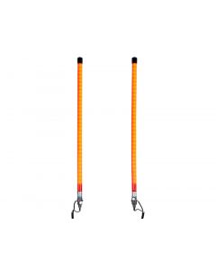 24 Inch Fluorescent Orange Illuminated LED Plow Guides