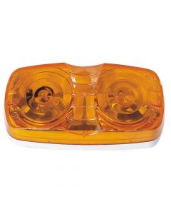 Amber Double Bulls-Eye Clearance and Side Marker Light