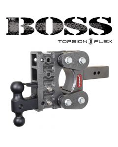 GEN-Y HITCH, THE BOSS, TORSION-FLEX, Adjustable Ball Mount, 2-1/2" Shank, 6" Drop 21,000 lbs. Towing Capacity