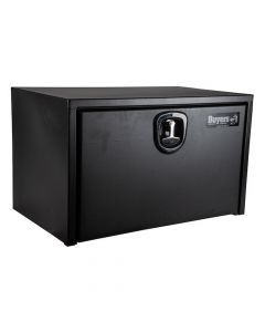 18 x 18 x 36 Inch Textured Matte Black Steel Underbody Truck Box With 3-Point Latch