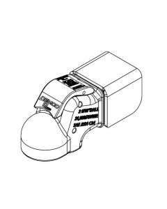 Demco EZ-Latch 2-5/16 Inch Weld-on Trailer Coupler fits 3 inch Wide Channel - Tan Primer Finish