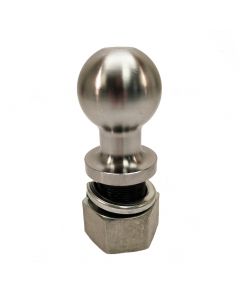 Wallace Forge 3 Inch Gooseneck Hitch Ball - 2 Inch Diameter Shank x 3 1/4 Inch Length Shank - 40,000 lbs. Capacity