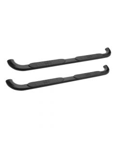 Westin E-Series 3 Inch Round Nerf Bars with Dual Step Pad - Black Powder Coated Steel fits 2000-2003 Ford F-150 SuperCab