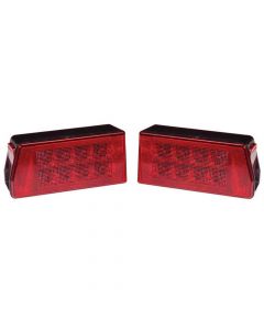 Rectangular Submersible LED Tail Light Kit for "Under 80" Trailers