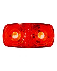 Red Double Bulls-Eye LED Clearance & Side Marker Light