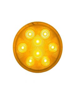 4 Inch Round LED Trailer Tail Light - Amber