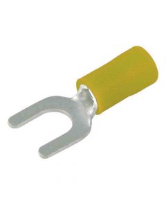 #6 Spade Terminal Connector - Yellow - 25 Pack