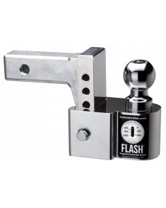 FLASH Integrated Scale Ball Mount (ISBM) with 4" Drop - 10,000 lb. Tow Capacity