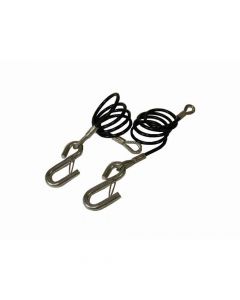 Vinyl Coated Coiled Safety Cables - Pair