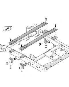 Demco 5th Wheel UMS Frame Mounting Bracket Kit fits Select Chevrolet Silverado 1500 & GMC Sierra 1500