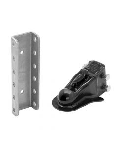 2 Inch Adjustable Stamped Coupler with Channel and Hardware