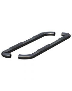 3 Inch Round Semi-Gloss Black Steel Side Bars