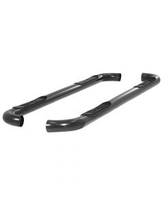 Select Ford F-250 SD, F-350 SD 3 Inch Round Semi-Gloss Black Stainless Steel Side Bars