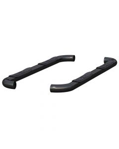 Select Ford F-250 SD, F-350 SD 3 Inch Round Semi-Gloss Black Stainless Steel Side Bars