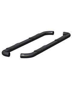 Select Ram Crew Cab Pickup Models 3 Inch Round Semi-Gloss Black Stainless Steel Side Bars