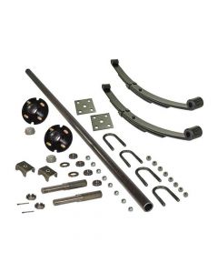 Rigid Hitch (AK-2004) 2,000 lb. Adjustable Axle Kit with 4-Bolt Hubs and 1 inch Straight Spindles