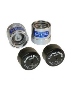 Bearing Buddy Chrome Bearing Protectors with Bras - Pair - 2.441" Diameter