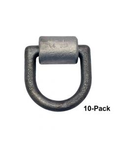 10-Pack Heavy Duty Weld-On Tie-Down Ring