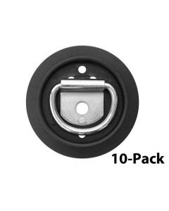 10-Pack of Buyers Surface Mount Tie-Down Rope Ring With Plastic Surface Mount