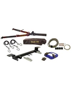 Blue Ox Ascent Tow Bar (7,500 lbs. tow capacity) & Baseplate Combo fits Select Ford Bronco (Modular Bumper) (Includes ACC, Shutters, & Turbo) & Ford Bronco (Standard Bumper With D-Rings) (Includes ACC, Shutters, & Turbo) Includes Wiring