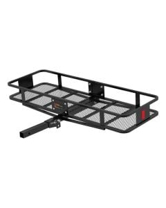 CARGO CARRIER - 2 INCH - FOLDING SHANK 60" x 20" Black Steel Basket (Folding 2" Shank, 500 lbs.)