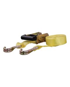 14' YELLOW CARGO STRAP WITH J-HOOKS