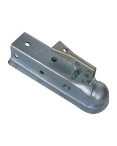 Ram Straight Tongue Coupler, 2,000 lb. Capacity, 1-7/8 inch Ball Size, 2 inch Channel, Zinc