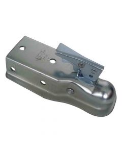 Ram Straight Tongue Coupler, Class II, 3,500 Lbs. Capacity, 2 Inch Ball Size, 3 Inch Channel Width, Zinc Finish