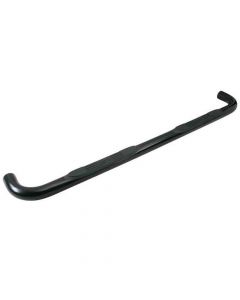 Westin E-Series 3 Inch Round Nerf Bars - Black Powder Coated Steel fits Select GMC & Chevy 1500 Crew Cab Trucks