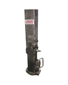 30K Square Gooseneck Coupler, Square Tube, Weldable Unfinished Surface