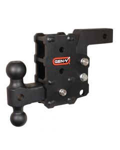 GEN-Y HITCH PHANTOM Flip 2 Shank 6 Drop 1.2K TW 12K Hitch & GH-044 Versa-Ball Mount