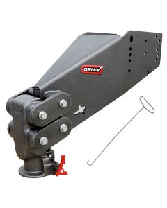 EXECUTIVE TORSION-FLEX, SnapLatch Rhino Fifth Wheel Pin Box Replacement with Gooseneck 2 5/16 Coupler 1.5K  3.5K pin weight range 21K Towing