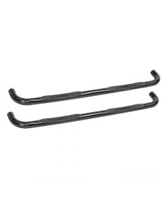 Westin E-Series 3" Round Nerf Bars - Dual Step Pad - Black - fits 1999-2016 Ford F-250SD, F-350SD SuperCab Models