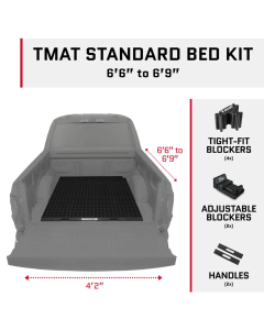 Tmat Truck Bed Organizer Slide Out Mat | Universal Fit for Standard Beds 6'6