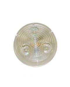 Sealed LED Marker/Clearance Light - 2-1/2 Inch Round - Amber with Clear Lens
