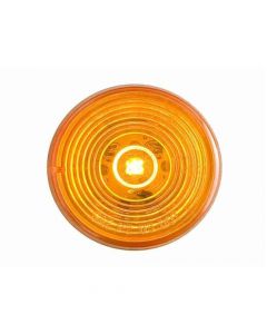 2" Round, Amber, Grommet Mount, LED, Marker/Clearance Light