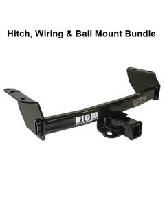 Rigid Hitch (R3-0471) Class III 2 Inch Receiver Trailer Hitch Bundle - Includes Ball Mount and Custom Wiring Harness fits 1993-2008 Ford Ranger & 1994-2009 Mazda B-Series Trucks