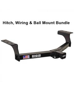 Rigid Hitch (R3-0518) Class III 2 Inch Receiver Trailer Hitch Bundle - Includes Ball Mount and Custom Wiring Harness fits 2013-2018 Toyota RAV4