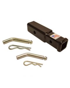 Rigid Hitch (RH-2125-A) - 2" to 1-1/4" Receiver Adapter - Including Hitch Pins & Clips - Made in USA
