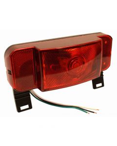 Optronics LED Combination Stop/Tail/Turn Light with License Illuminator- Driver Side, Black Base