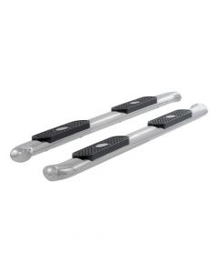 Aries 4" Polished Stainless Oval Side Bars, Select 2007-2019 Silverado, Sierra 1500, 2500, 3500