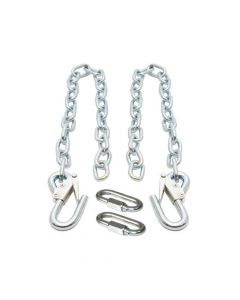 Safety Chains with Safety Latches and 3/8 Inch Quick Links 