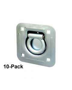 10-Pack - Recessed Zinc Plated Steel Tie-Down Ring