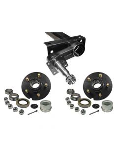 3,500 lb. Torsional Axle Assembly withBrake Flanges & 5-Bolt on 4-1/2 Inch Hubs