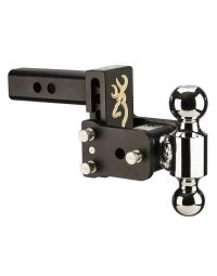 Tow & Stow Browning Edition Double-Ball Ball Mount, 3" Drop, 2" & 2-5/16" Hitch Balls, fits 2" Receiver