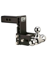Tow & Stow Tri-Ball Ball Mount for 2-1/2 Inch Receivers, 1-7/8", 2" and 2-5/16" Hitch Balls, 4-1/2" Drop