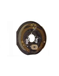 Electric Brake Backing Plate - 12" x 2" Self-Adjusting Assembly - Right Side (Passenger Side)