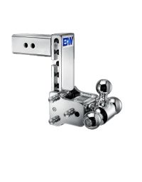 Tow & Stow Chrome Tri-Ball Ball Mount for 2-1/2" Receivers - 7" Drop, 1-7/8", 2" and 2-5/16" Hitch Balls
