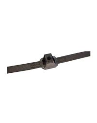 Dual Clamp Releasable Cable Ties - 19" x 1/2" - 10-Pack, Black